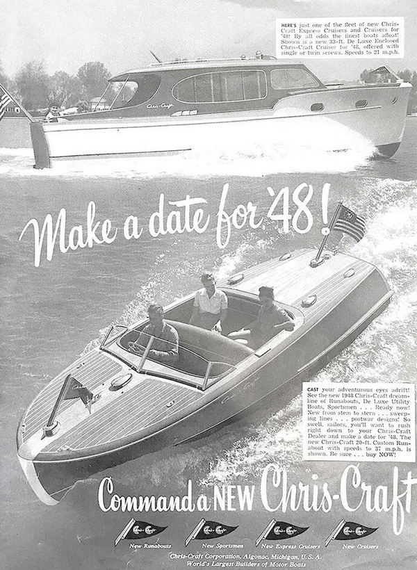 Chris-Craft Boats - 1948 Chris-Craft Ad